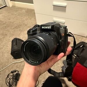 Sony Black and Silver Digital Camera